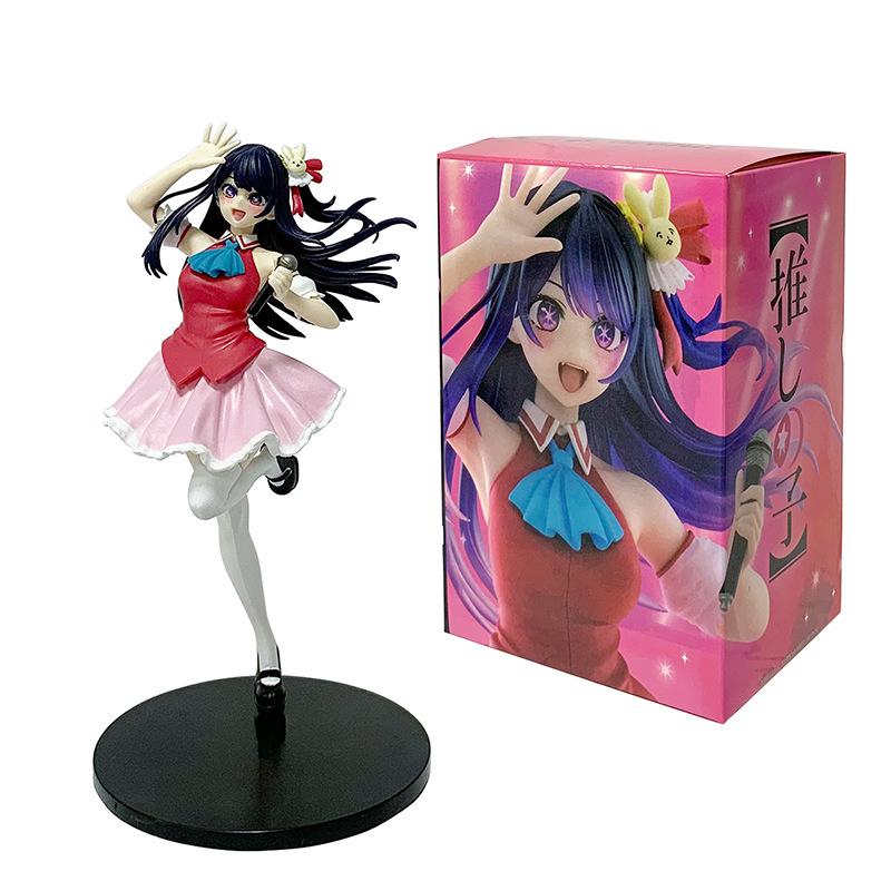 Auf Lager [Oshi No Ko] Anime Figur Idol Sängerin Hoshino Ai Actionfigur Kawaii Stern Arima Kana Figur PVC Sammlermodell Spielzeug