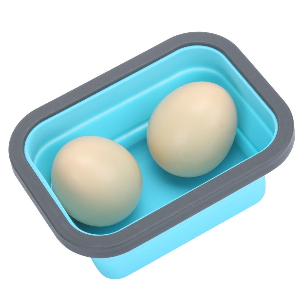 4 Stück Silikon faltbare Lunchbox stapelbares Design faltbare Snackschalen für Outdoor-Reisen