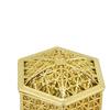 12PCS Hollow Candy Box Plastic Candy Case Container for Wedding Bridal Shower SuppliesGold Hexagonal