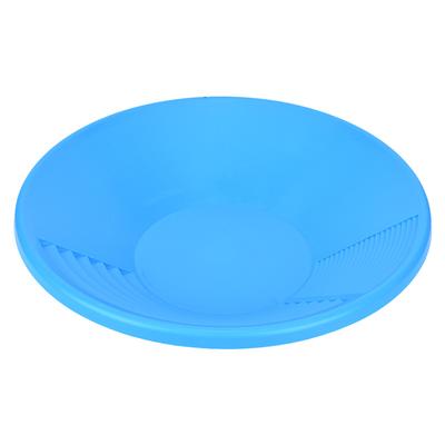 Bacinella in Plastica Blu e Oro con Doppie Nervature Strumento per il Lavaggio dell'Oro per Panning, Estrazione Mineraria, Dragaggio