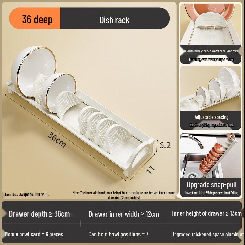 Aluminum Alloy Countertop Dish Drying Rack