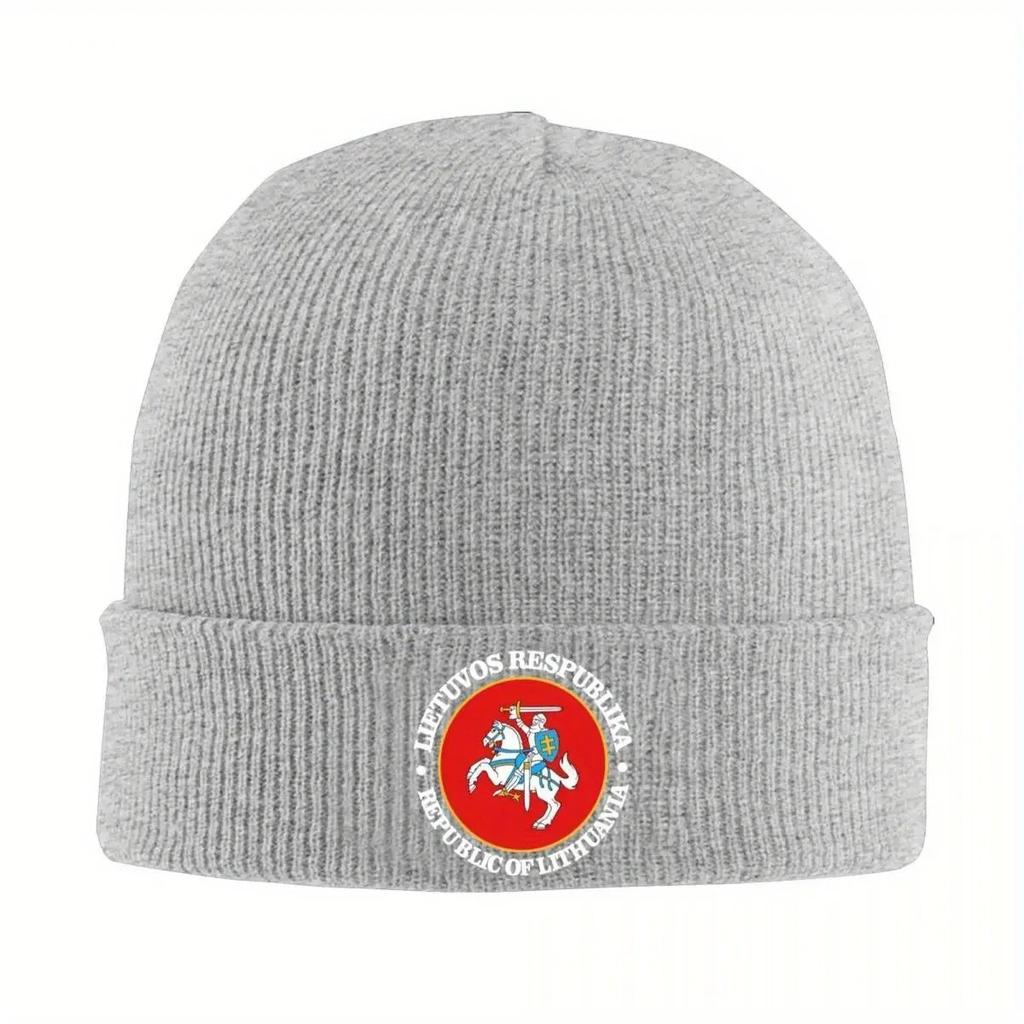 Nuovi Cappelli Beanie con Stemma della Lituania Cappellini Street Lituani FeUnisex Unisex Kpop Cappello a Maglia Modello Primaverile Caldo Be