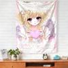 Kawaii Anime Meisje Wandkleed Schattig Mode Slaapkamer Achtergrond Huis Decoratie Origineel Ontwerp Wandtapijten
