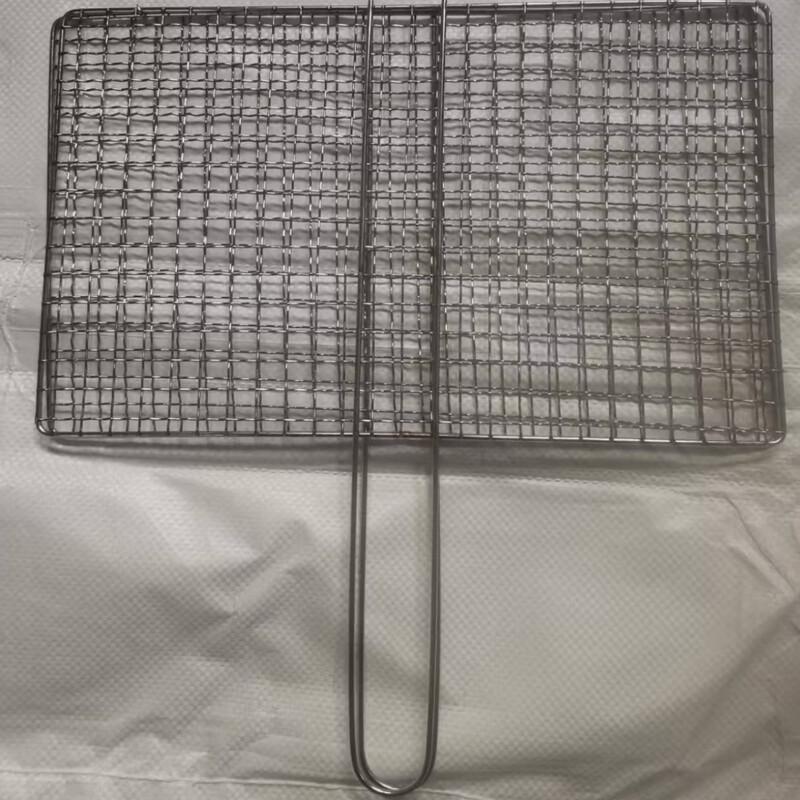 Rectangular Stainless Steel BBQ Grilling Basket
