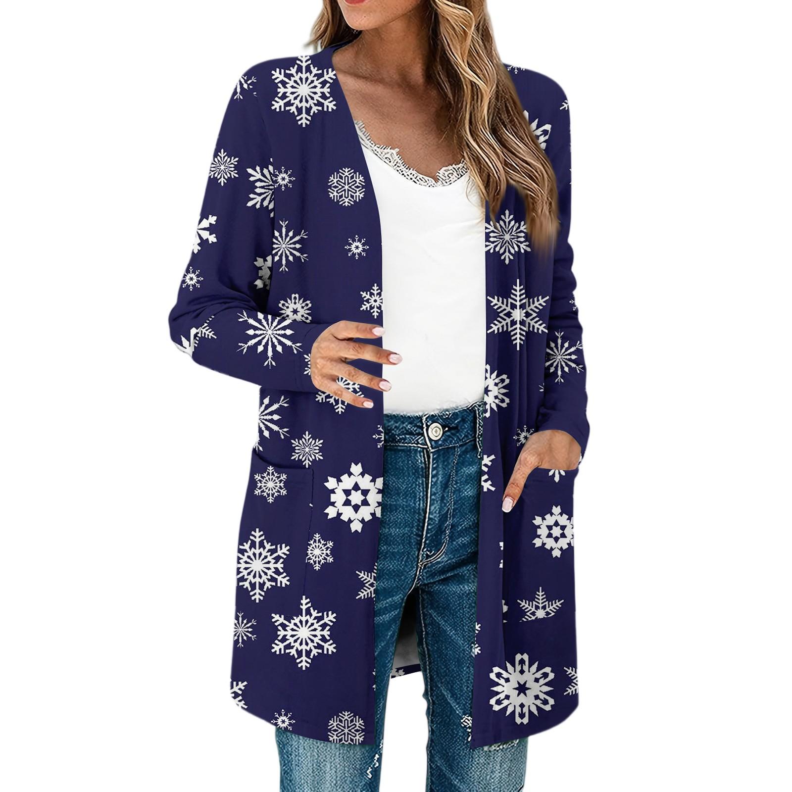 

Women s Lightweight Long Sleeve Open Front Cardigans Long Sleeve Lightweight Vintage Printed Coat With Pockets XXL фіолетовий