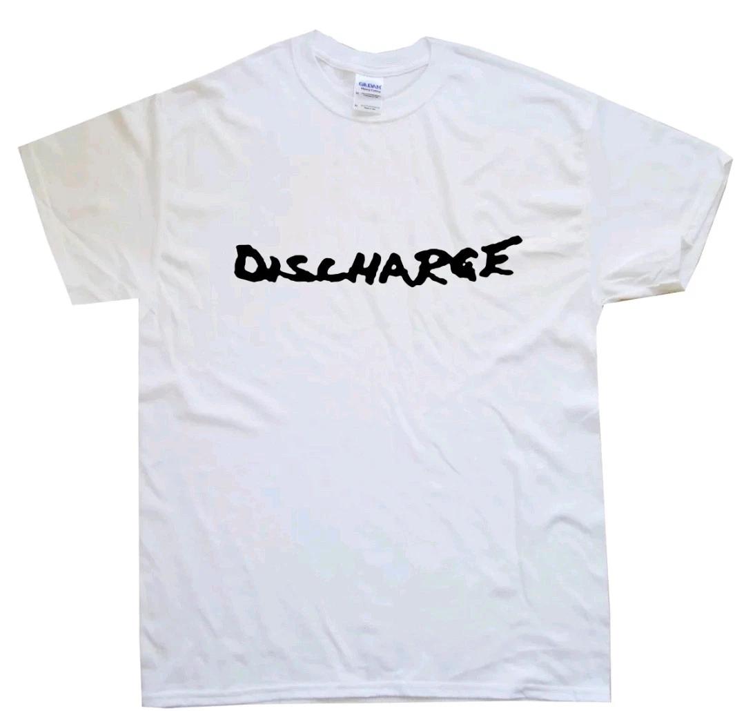 DISCHARGE T-SHIRT All sizes S M L XL XXL colours Black, White XXL