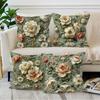 Blumen Ultra-weiche Kissenhülle, Wohnzimmer Sofa Kissenbezug, Auto Sitz Lendenstütze Abdeckung