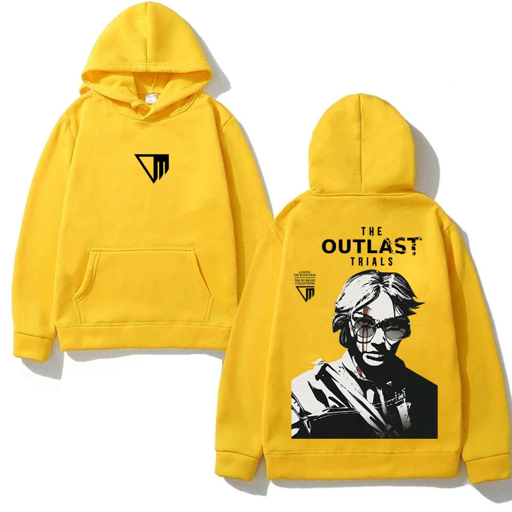 The Outlast Trials GAME Kapuzenpullover Neuer Stil Horror-Spiel Grafikdruck KAPUZENPULLOVER für Herbst/Winter Sweatshirt mit Kapuze