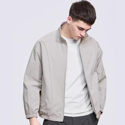 Fengxun Men's Stand Collar Anti-Wrinkle Jacket FXQS2661