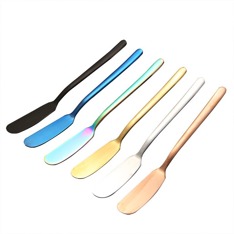 304 stainless steel butter knife Korean long handle jam butter spatula western tableware cream piping knife