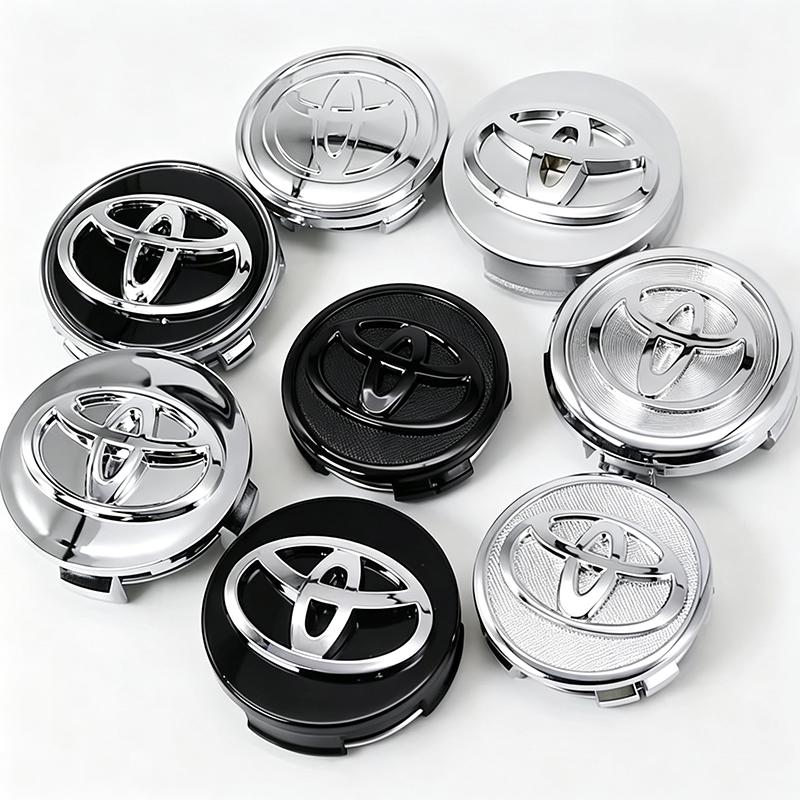 TRR24pcs 57mm 62mm Car Wheel Center Hub Cap For Toyota RAV4 Hilux Aygo Yaris Ractis Corolla Camry CHR Auris Tacoma Car Accessories