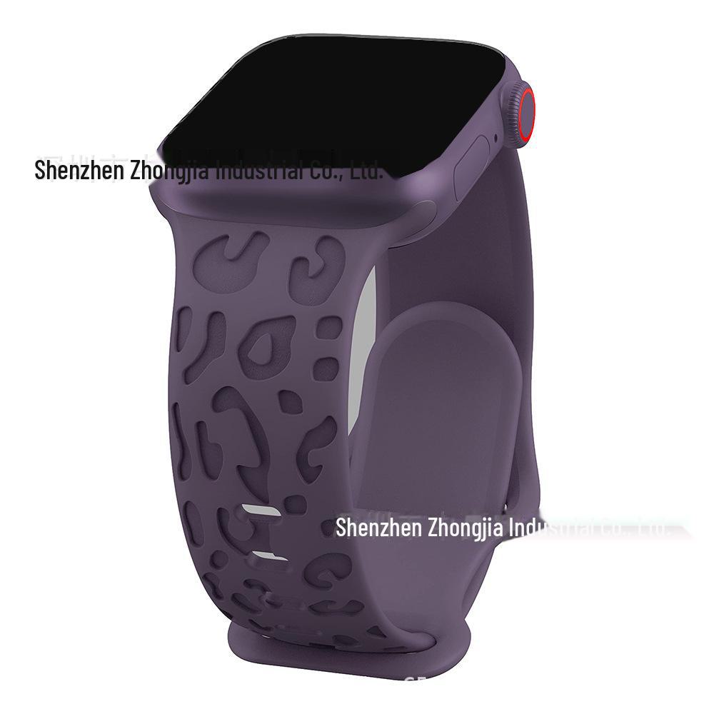 Curea din silicon imprimeu leopard pentru Apple Watch Ultra S9 (41mm/40mm/45mm/49mm)