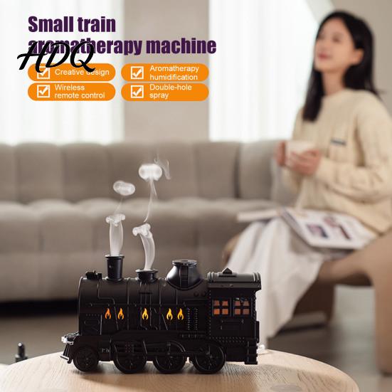 Regalo di Natale per Donna Diffusore di Aroma Treno Vintage da 300 ml Umidificatore Locomotiva a Vapore con Telecomando e LED Decorazione Carina Luce per Cameretta 2 Nebbie