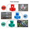 360° Refraction Atomizing Micro Sprinkler for Automatic Drip Irrigation