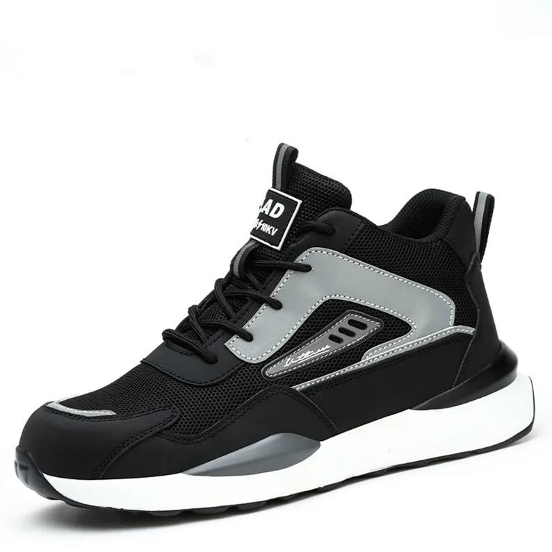 men casual plastic toe covers work safety boots tooling security insulated shoes autumn winter safe ankle botas protect footwear