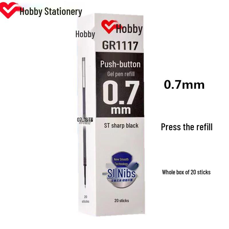 Hobby GP2703 Quick-Dry 0.7mm Neutral Gel Pen - Enjoy Grip Series for Students, Office, and Signatures 0.7mm