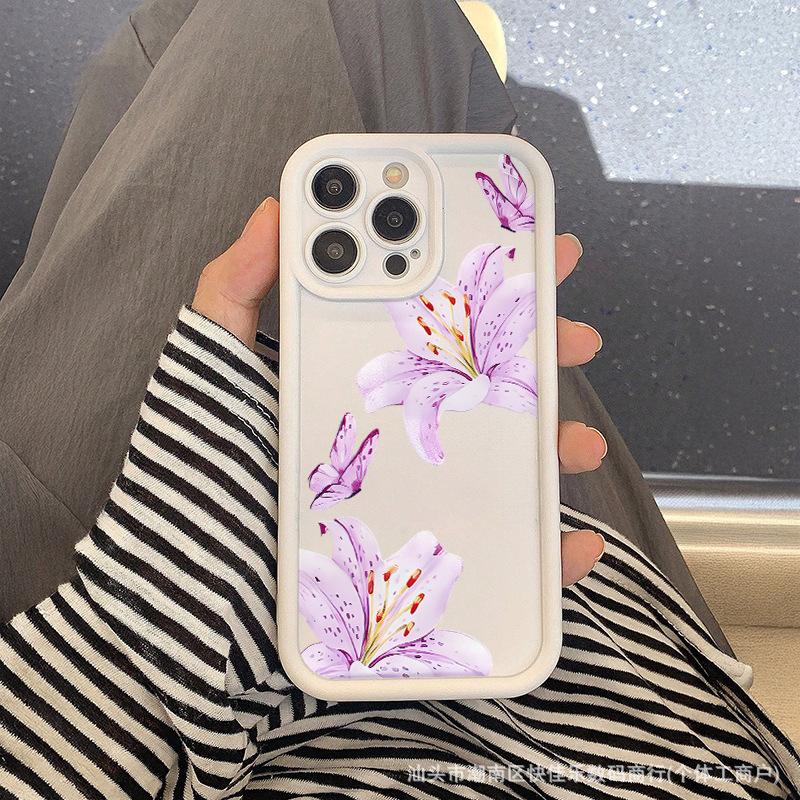 Applicable to iPhone13/14 Apple 15ProMax niche flowers and plants 11/12 anti-drop 16plus all-inclusive mobile phone case