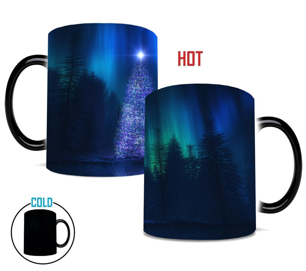 Christmas Christmas Northern Lights Color Changing Cup Ceramic Coffee Mug Snowman Christmas Tree