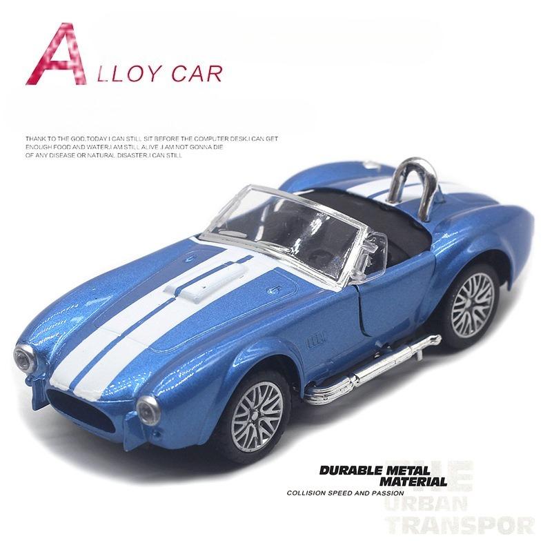 

13см 1:Масштаб 32 Металлический Сплав Классический Shelby Cobra 427 Классический Автомобиль Модель Автомобиля Литье под Давлением Транспортные Средства Игрушки Детские Рождественские Подарки синий