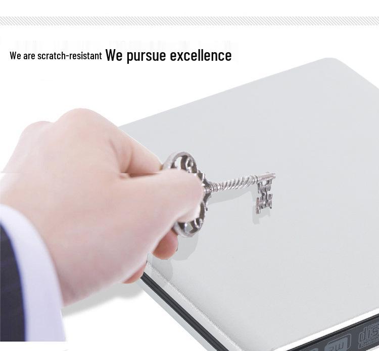 High-End Ultra-Thin USB 3.0 Aluminum External 4K Blu-ray Burner for Laptops & Desktops