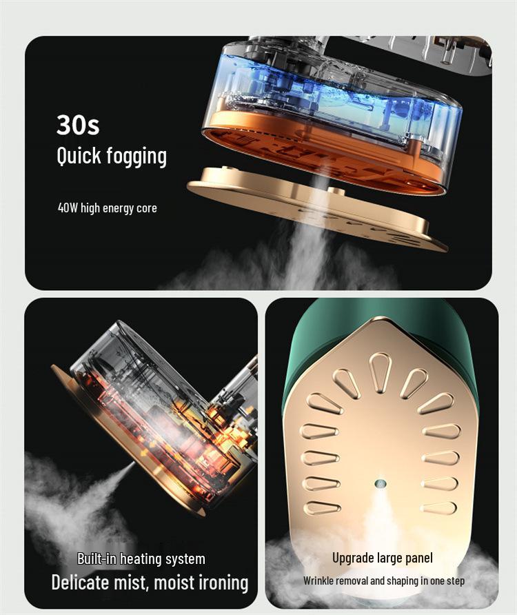 Portable Folding Mini Garment Steamer: Lightweight Handheld Electric Iron for Travel