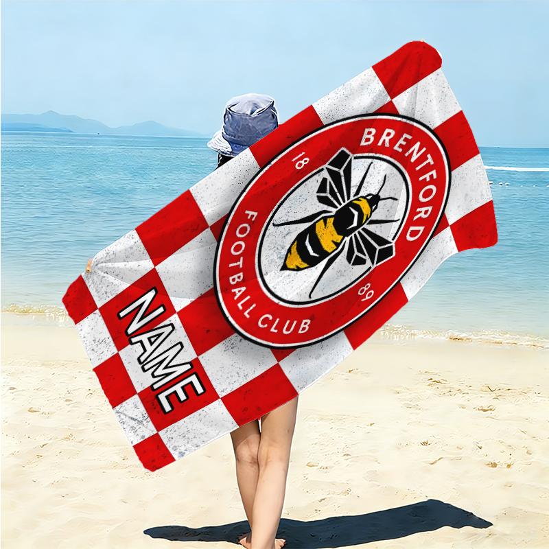 Personalized "Juventus FC Logo Art" Beach Towel Microfiber Beach Towel Thin Absorbent for Beach Swimming Yoga Bath Sports. 0910121