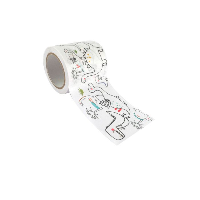 Wide Coloring Masking Tape - Dinosaurs 4.6 Cm X 5 M