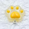 Luminous Resin Kitten Paw Pendant Charm Jewelry Accessory