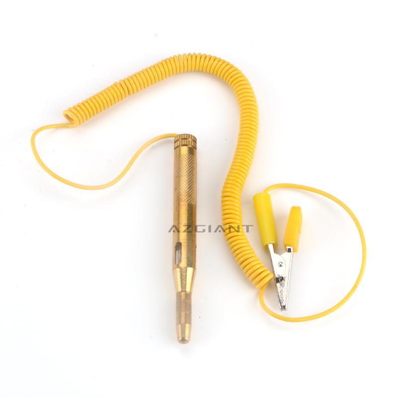 copper spring extend Car Circuit Tester DC 6V 12V 24V Voltage Auto Vehicle Gauge Test Light Measuring Pen DC Tester LED bulb