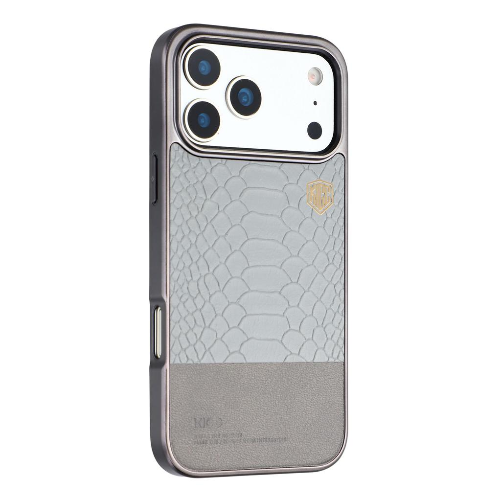 KIGC For iPhone 17 Pro Max Case Compatible with MagSafe Hybrid Phone Cover Crocodile Texture