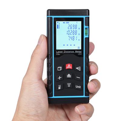 Laser Distance Meter Bubble Level Laser Measure Pythagorean, Distance, Area, Volume Measurement
