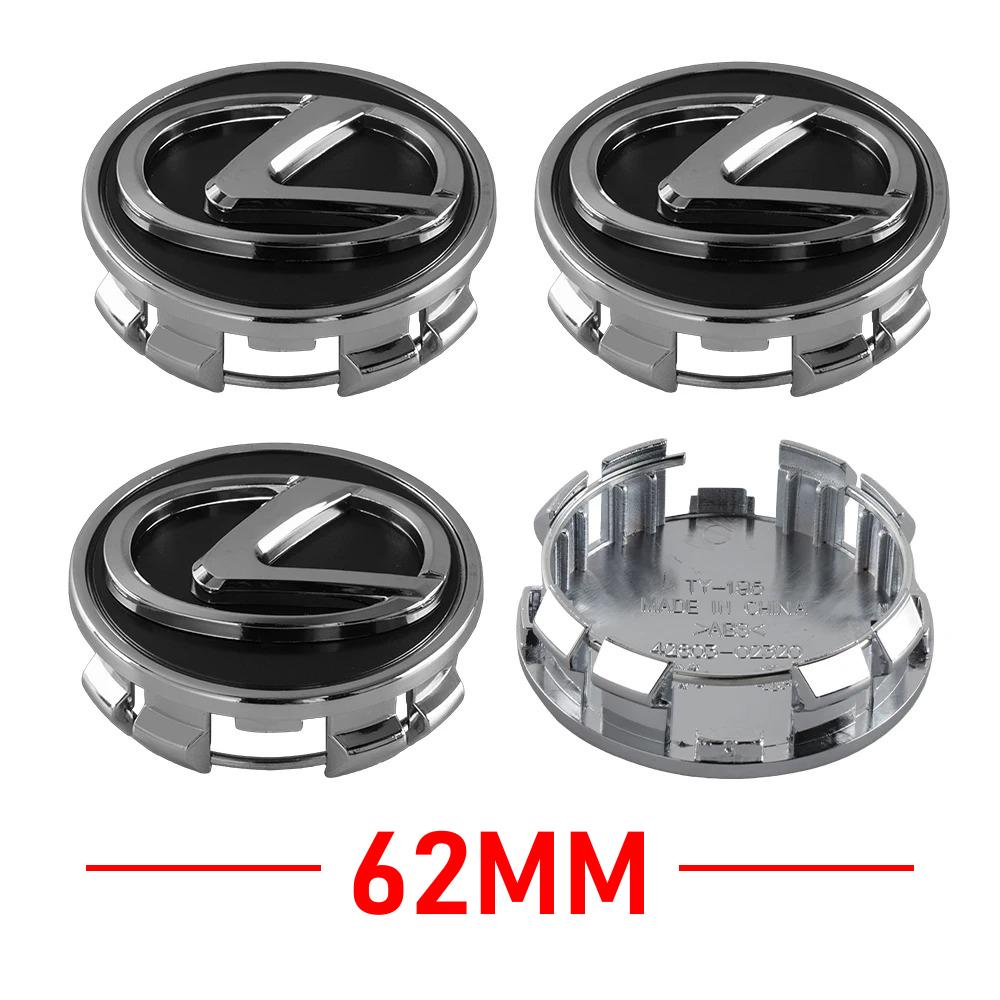 SKIA7 4Pcs 62MM For Lexus LS IS350 ES300h ES300 IS250 IS220d NX350h Car Styling Wheel Center Cap Emblem Hub Covers Outside Accessories