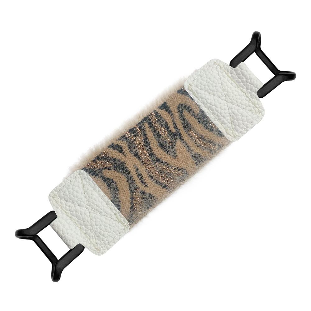 Leopard Print Tablet Hand Strap PU Leather Elastic Finger Grip Holder for Kindle/Kobo/Voyaga/Lenovo/Sony 6-8