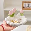 Household Items Practical Ceramic Tulip Storage Box Valentine's Day Surprise Gift Living Room Ornament Decoration