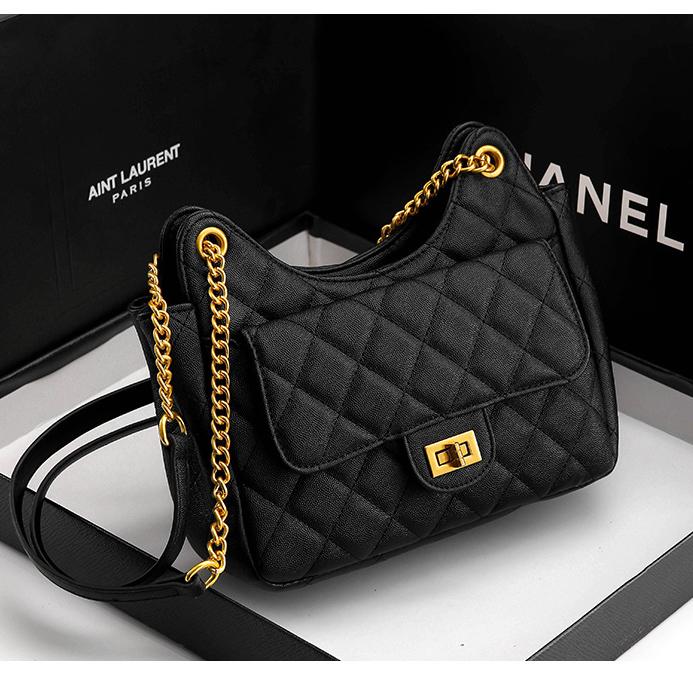 Fashionable ladies chain bag, small fragrant rhombus style shoulder bag, crossbody bag