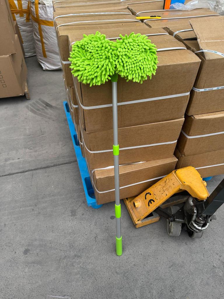 Balai de lavage de voiture en chenille extensible avec brosse à poils doux