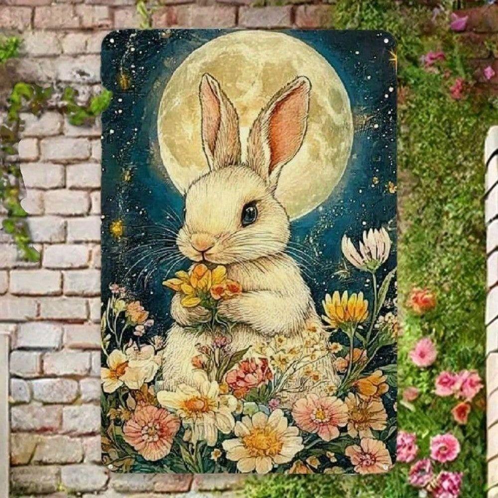 

Vintage Farmhouse Easter Metal Wall Poster, Gift for Mom from Daughter for Bedroom