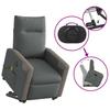Electric Massage Chair with Lift Assist Dark Grey Fabric