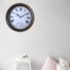 12in Outdoor Wall Clock with Thermometer Garden Waterproof Clock for Livingrooms Kitchen Office Bathroom Bedroom Decors