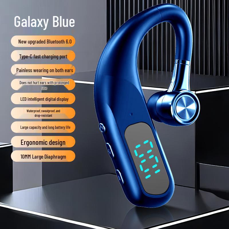 V13 Wireless Bluetooth Earphones with Noise Cancelling and Long Battery Life for Driving and Sports