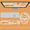 Corgi Puppy Mouse Pad with Wrist Rest for Office and Gaming - Cute Keyboard Hand Support for Small Desks
