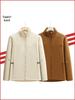 Autumn & Winter Stand Collar Velvet Windbreaker: Custom Team Outdoor Activities & Cultural Advertising Jacket.