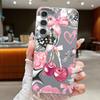 Cherry Fruits Print Case For Samsung S26 S25 Ultra S24 S23 S22 S21 FE A15 A35 A55 A16 A36 A56 A17 A18 A37 A57 5G Leather Texture Soft Cover