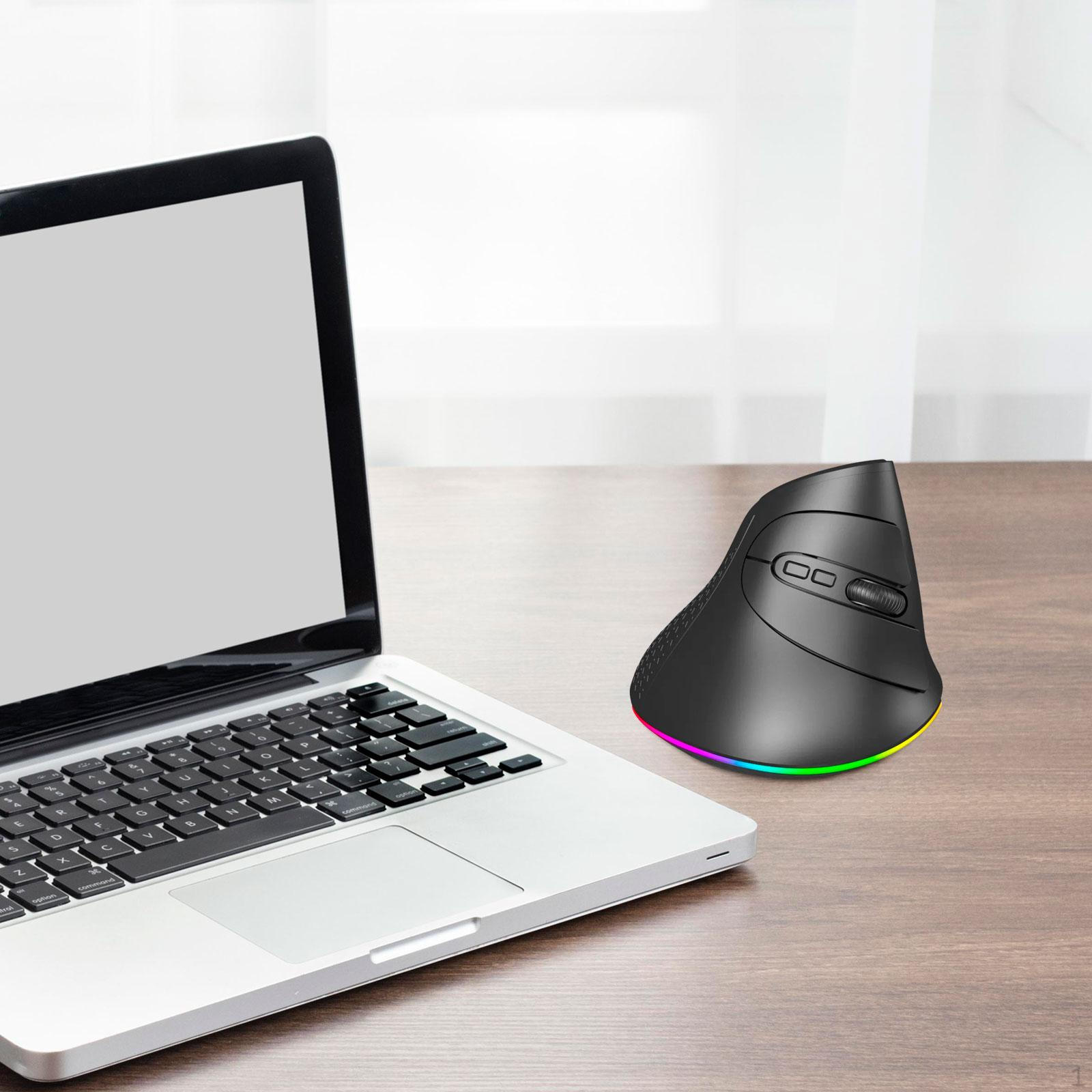 

Эргономичная мышь с вертикальной подсветкой и горизонтальным колесом прокрутки, многоцелевой аксессуар, оптическая