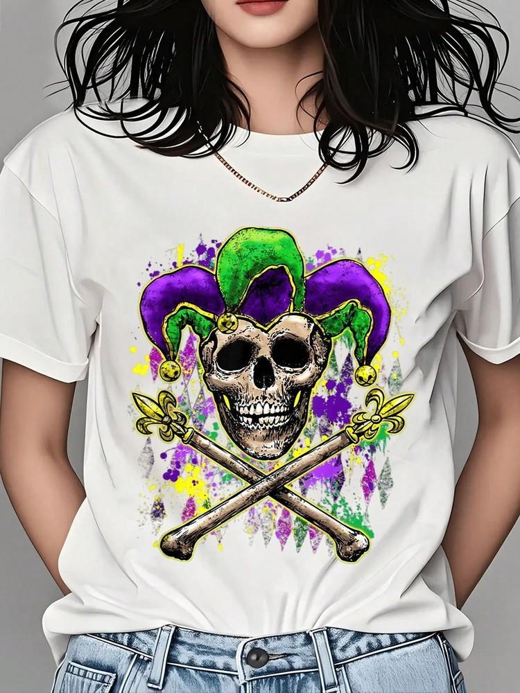 DC Футболка с черепом и костями Джокера Унисекс #8 Унисекс Футболка S