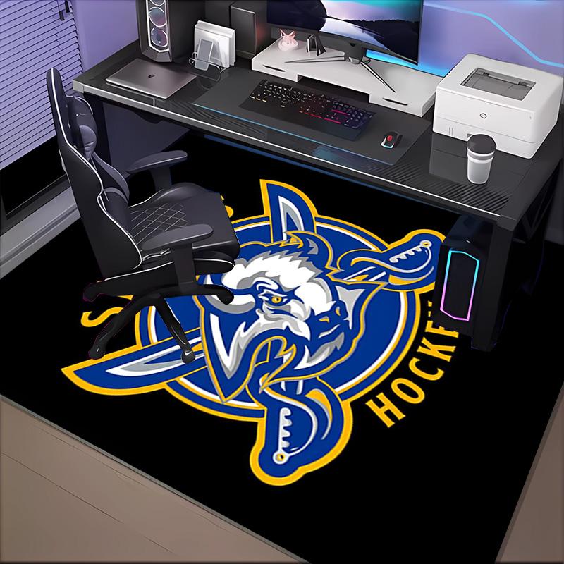 Buffalo Team Spirit Floor Mat for Living Room, Game Rooms, Office, Bedroom, Office Floor Mat Playful Design, Christmas Fan Gifts