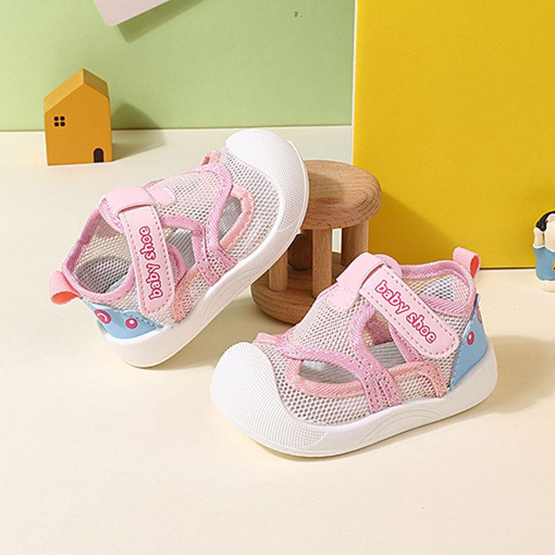 Baby Boys Girls Summer Breathable Mesh Sandals With Anti Slip Sole For Toddler Walkers