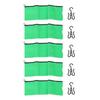 5pcs Wig Storage Bag Transparent PVC Hair Extension Holder With Hangers for Home Large Size