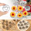 Metal Pastry Cookie Cutter Set Mini Christmas Sandwich Biscuit Baking Molds Xmas Tree Snowflake Gingerbread Shape Cakes Decor