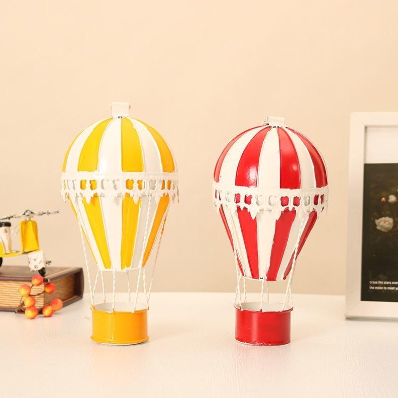 European Wrought Iron Hot Air Balloon Model Items Hotel kindergarten Wall Hanging Ornaments Crafts Home Furnishing Decoration